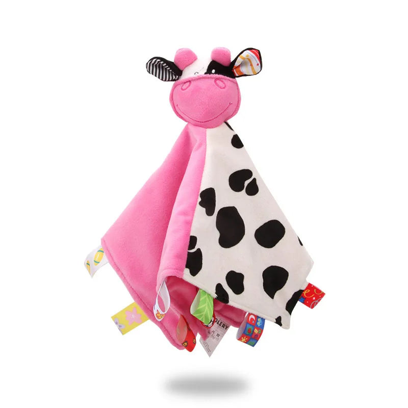 Soft Towel Baby Rattle Animals - Soothe and Reassure