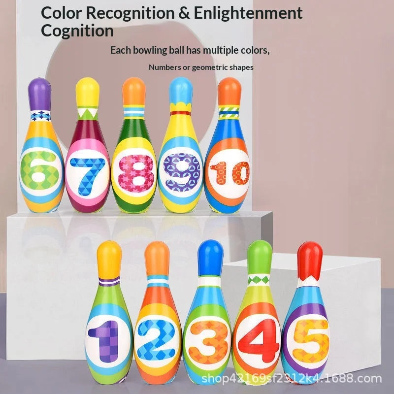 Toddler Bowling Educational Toy Set - Interactive Early Learning Toy