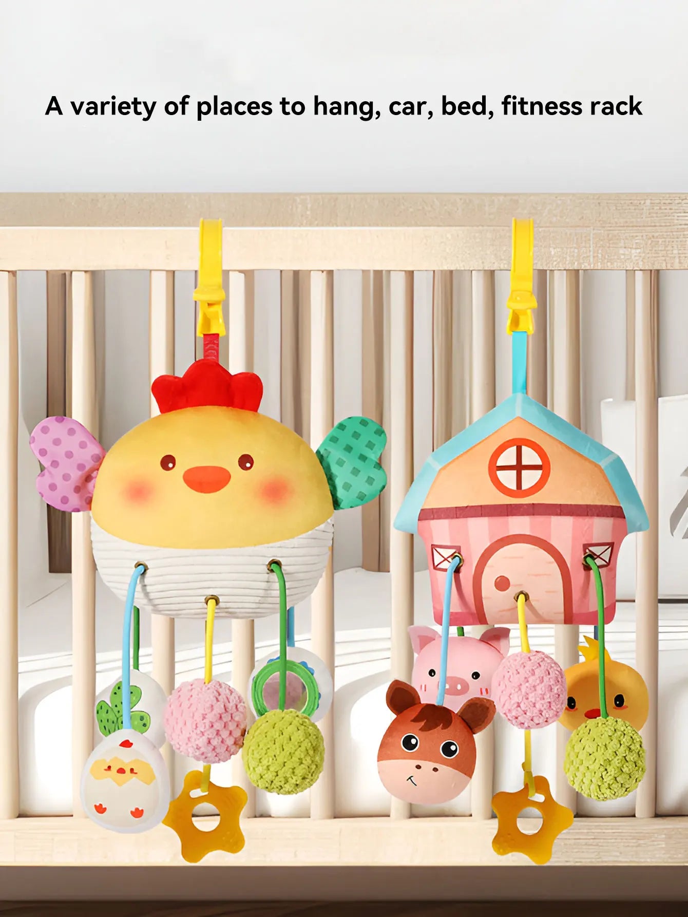 Hanging Sensory Toy For Car Seats and Cribs