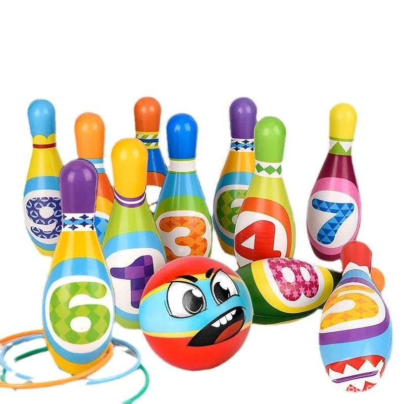 Toddler Bowling Educational Toy Set - Interactive Early Learning Toy