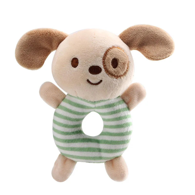 Baby Rattle Toys - Plush Animal Hand Ring Toys for Newborn 0-24 Months