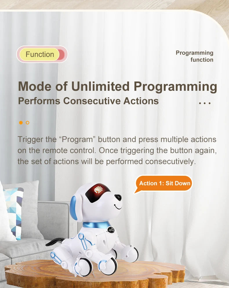 RC Robot Dog Electronic Stunt Pet Interactive Touch