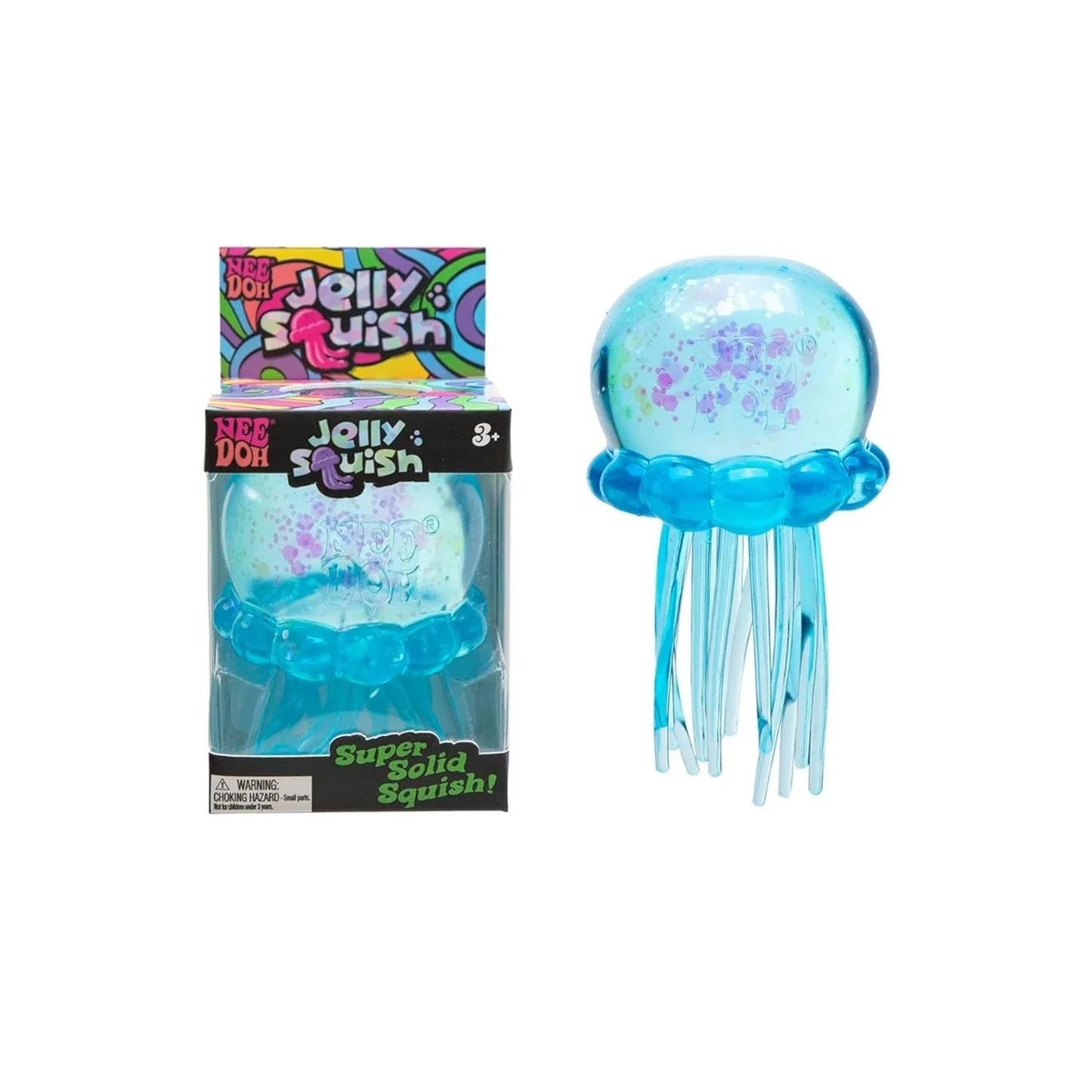 Nee Doh Jellyfish Squish Toy, Sensory Soft Jelly Squeeze For Stress Relief And Fidget