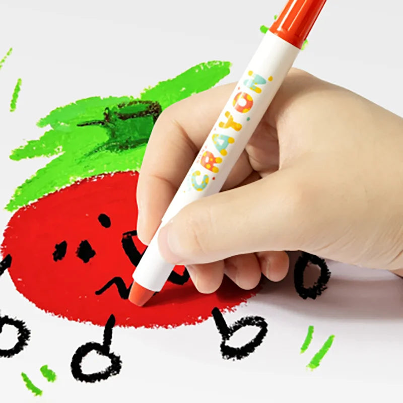 🌟 12/24/36/48-Piece Silky Smooth Twist-Up Crayons - Vibrant And Washable 🌟