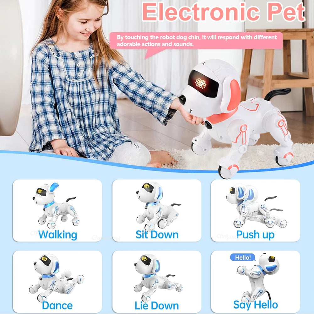 RC Robot Dog Electronic Stunt Pet Interactive Touch