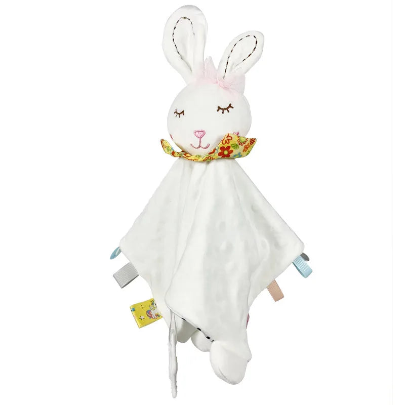 Soft Towel Baby Rattle Animals - Soothe and Reassure