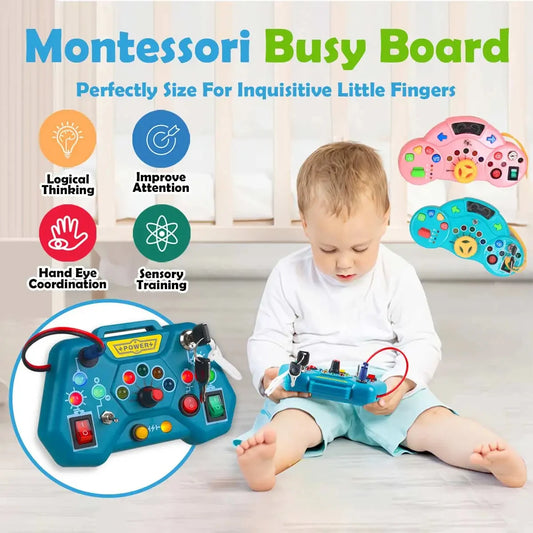 Montessori Busy Board - Educational Learning Toy