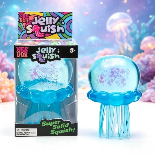 Nee Doh Jellyfish Squish Toy, Sensory Soft Jelly Squeeze For Stress Relief And Fidget