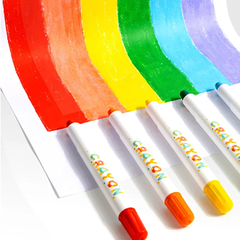🌟 12/24/36/48-Piece Silky Smooth Twist-Up Crayons - Vibrant And Washable 🌟