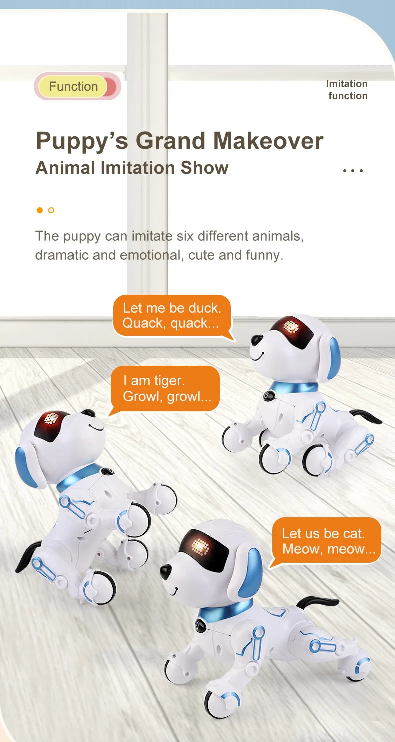 RC Robot Dog Electronic Stunt Pet Interactive Touch