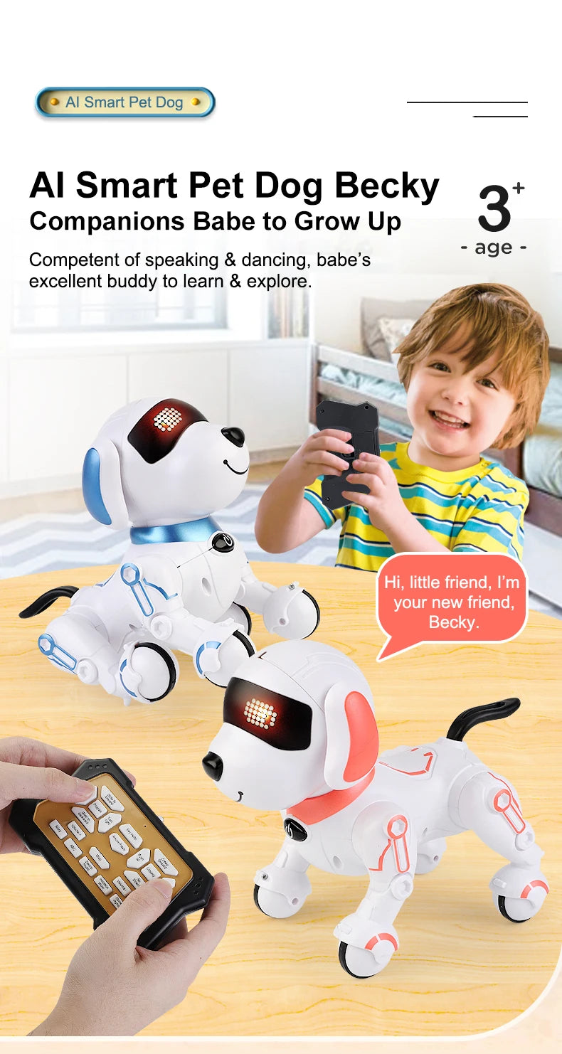 RC Robot Dog Electronic Stunt Pet Interactive Touch