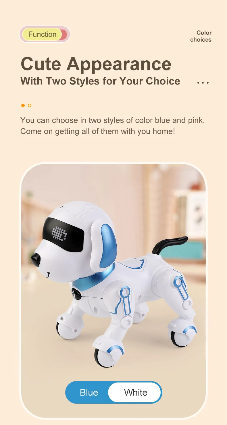 RC Robot Dog Electronic Stunt Pet Interactive Touch
