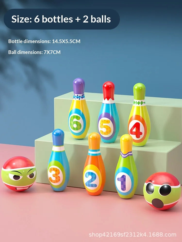 Toddler Bowling Educational Toy Set - Interactive Early Learning Toy