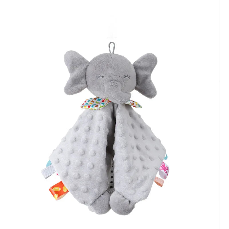 Soft Towel Baby Rattle Animals - Soothe and Reassure