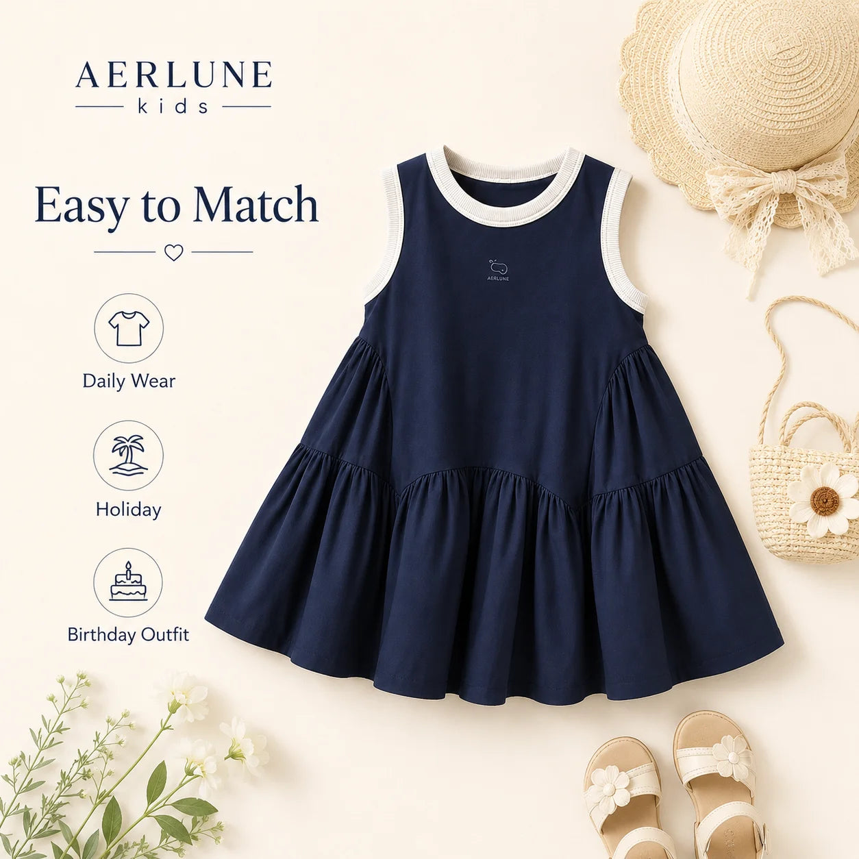 Girls Sleeveless Dress