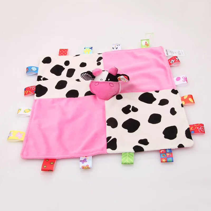 Soft Towel Baby Rattle Animals - Soothe and Reassure